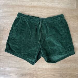 ASOS Dark Green Corduroy Men's Shorts